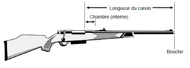 LONGUEUR CANON ARME D EPAULE